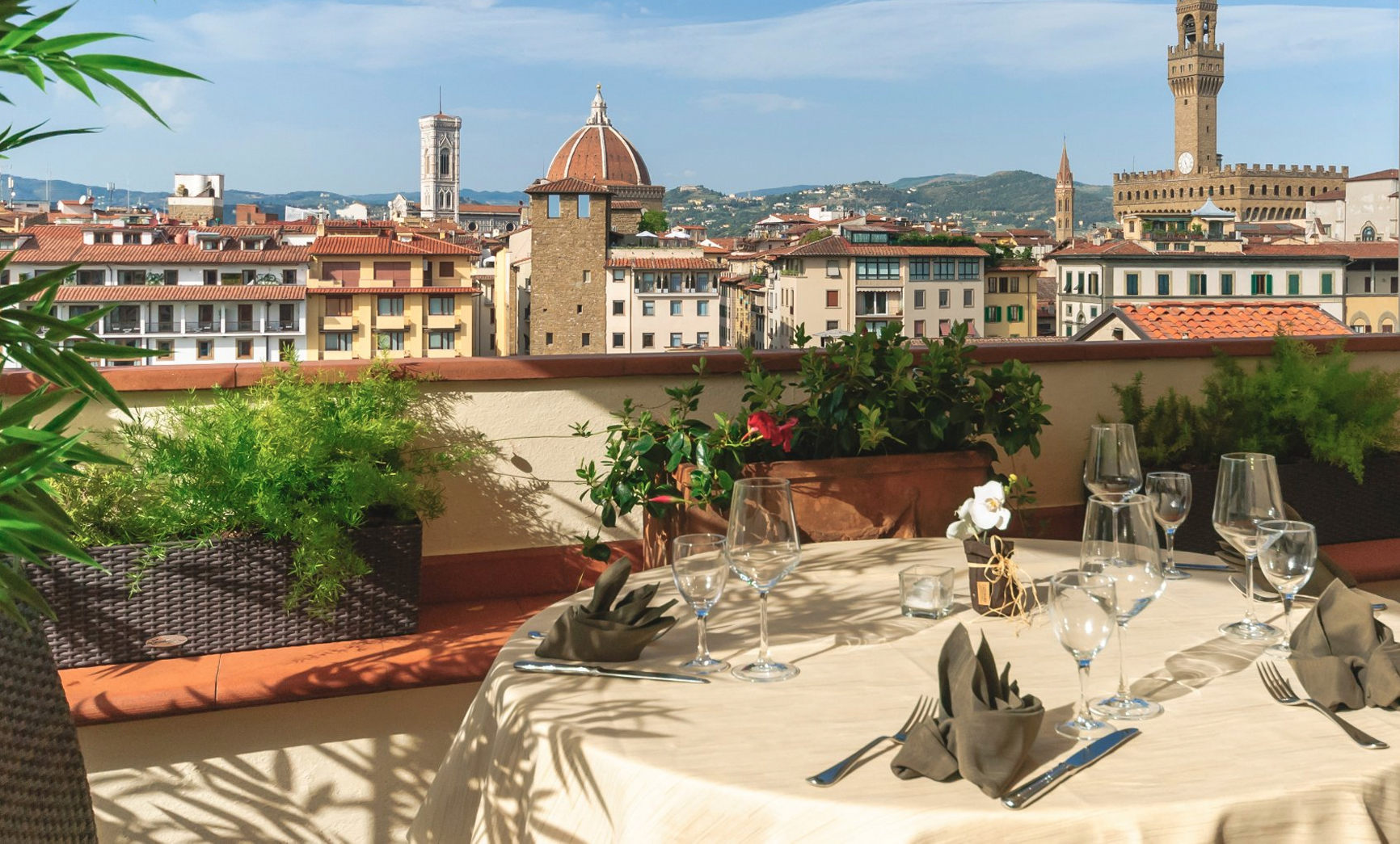 Steak and red wine in Florence